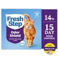 thumbnail image 1 of Fresh Step Odor Shield Multi-Cat Clumping Cat Litter, Febreze Freshness Scent, 14 lb Box, 1 of 19