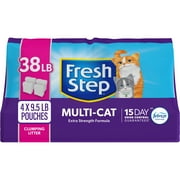 Fresh Step Multi-Cat Scented Clumping Cat Litter with the Power of Febreze, 38 lbs