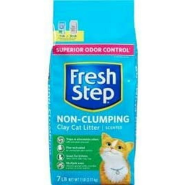 Fresh Step NonClumping Clay Cat Litter, Scented, 7lb