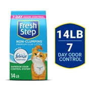 Fresh Step Non-Clumping Scented Premium Cat Litter with Febreze Freshness, 14 lbs