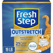 Fresh Step Outstretch Long Lasting Concentrated Clumping Cat Litter with Febreze Freshness, 19 lbs
