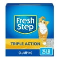 Fresh Step Triple Action Scented Litter, Clumping Cat Litter, 25 lbs