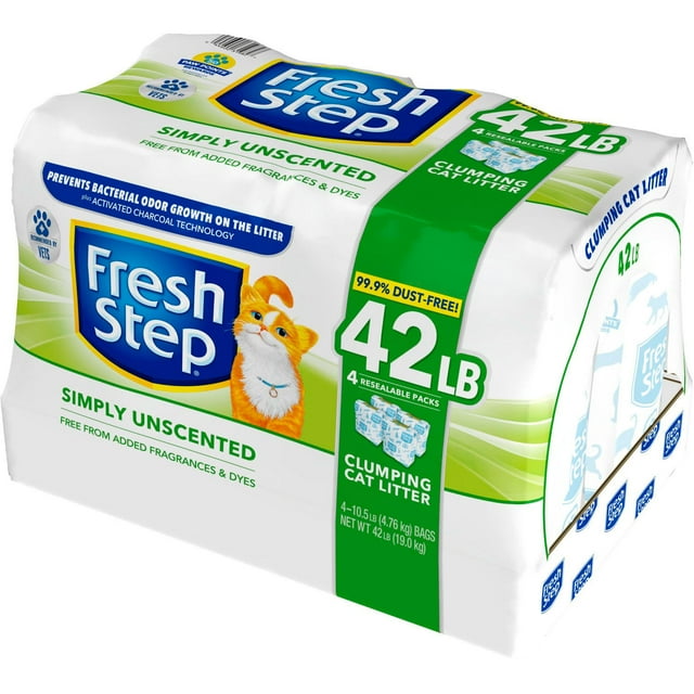 Fresh Step Ultra Unscented Litter, Clumping Cat Litter (42 lbs