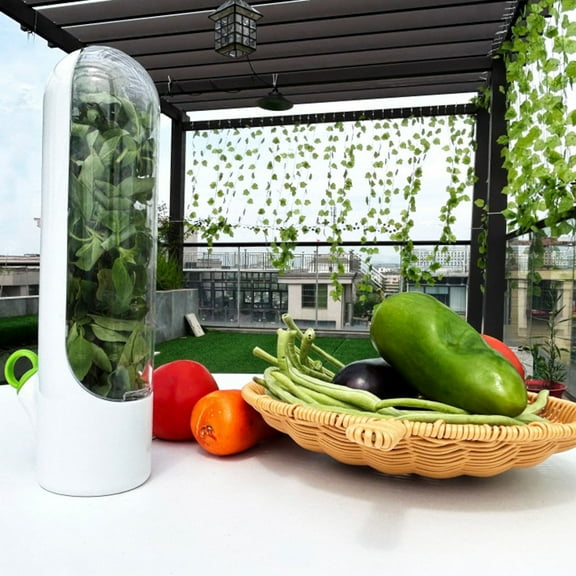 Refrigerator Storage Fresh Pod Containers for Cilantro Parsley Asparagus Keep Vegetables Fresh with Closure Bags & Lids & Boxes