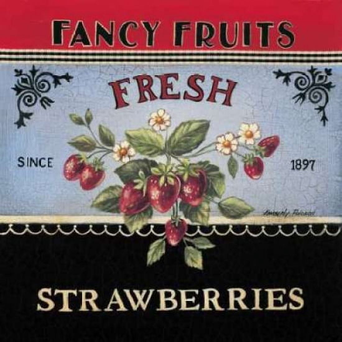 Fresh Strawberries Canvas Art - Kimberly Poloson (24 x 24)