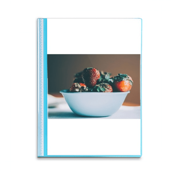 Fresh Strawberry Photogrephy Fruit Picture Book Sheet Protectors Portfolio Binder Folder