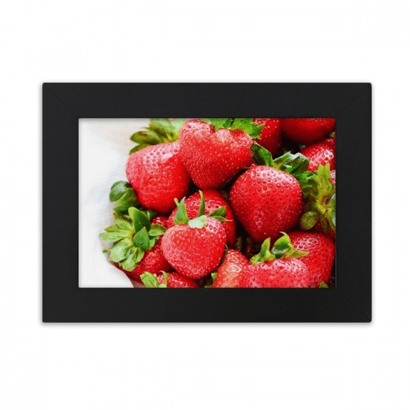 Fresh Strawberry Red Fruit Picture Desktop Photo Frame Ornaments Picture Art Painting