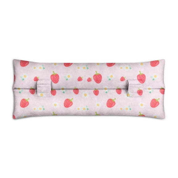 Fresh Strawberry Seatbelt Cushion - Post-Surgery Mastectomy Recovery Pillow - Soft Car Travel Comfort with Floral Berry Motif