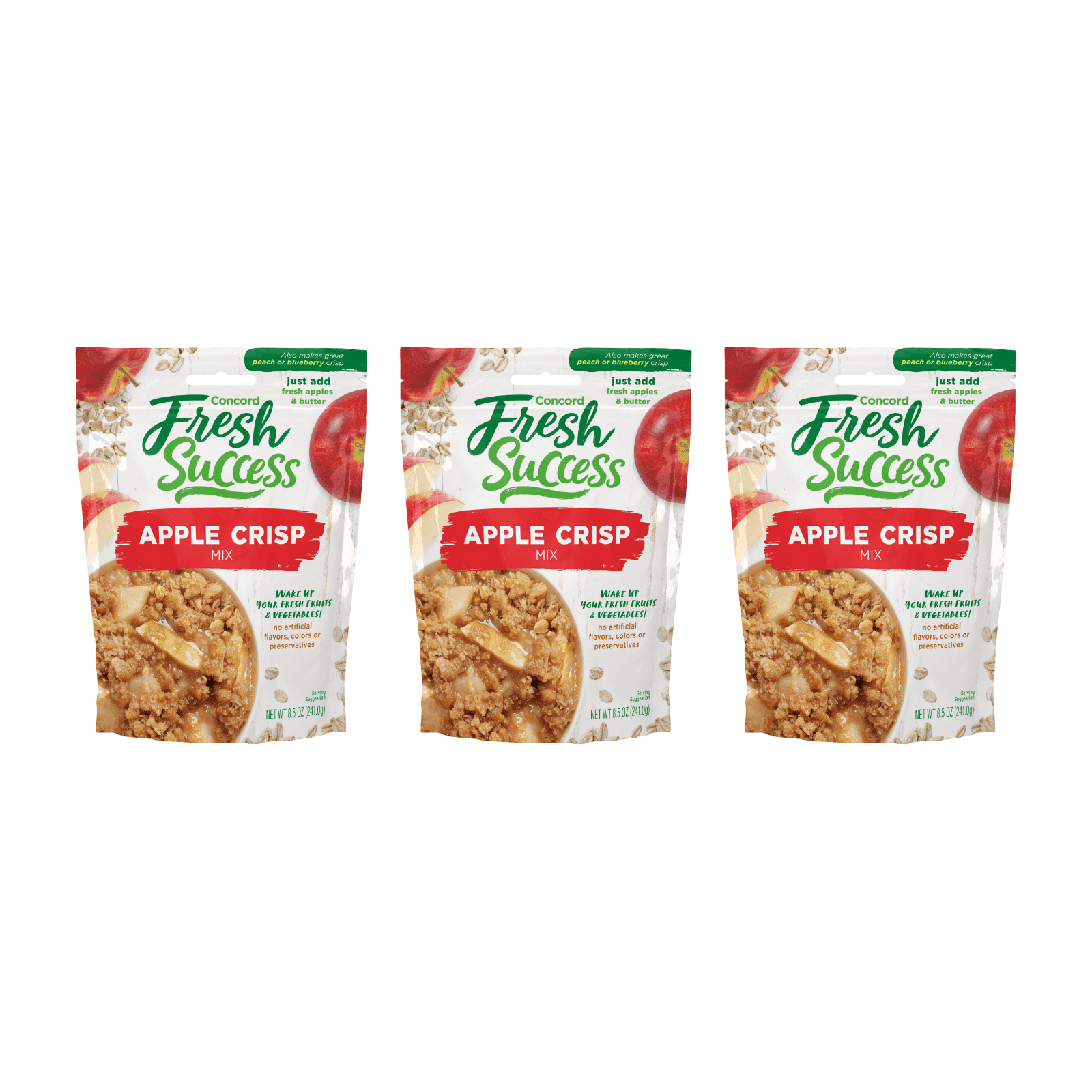 Fresh Success Apple Crisp Mix, 8.5 oz, Cinnamon Crumb