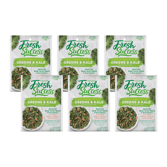 Fresh Success Southern Style Greens and Kale Seasoning , 1 oz (Pack of 6)