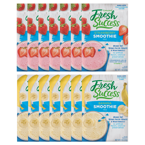 Fresh Success Strawberry and Banana 2 Week Smoothie Variety Pack