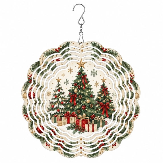 Windmill Recipe Create Fresh Tree Medallion Wind Spinner for Window, Farmhouse Christmas ...