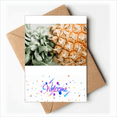 thumbnail image 1 of Fresh Tropical Fruit PineFruit Picture Welcome Back Greeting Cards Envelopes Blank, 1 of 4