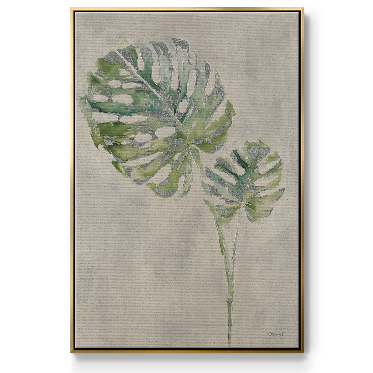 Fresh Unfolds III Framed Premium Gallery Wrapped Canvas - Ready to Hang - 25 x 37 - Gold Floating Frame