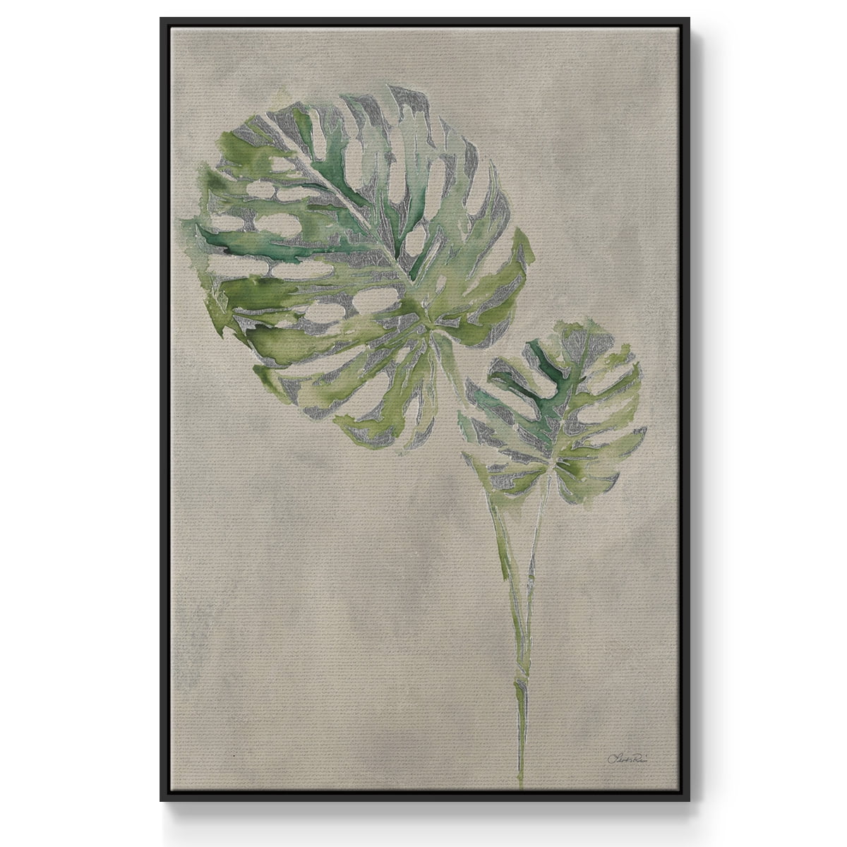 Fresh Unfolds III Framed Premium Gallery Wrapped Canvas - Ready to Hang - 27 x 41 - Black Floating Frame