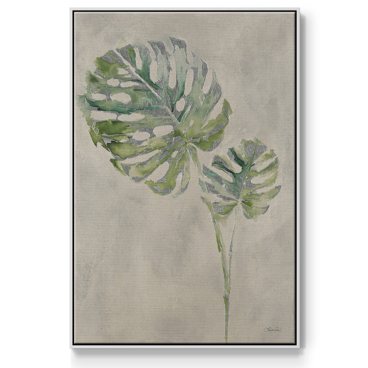 Fresh Unfolds III Framed Premium Gallery Wrapped Canvas - Ready to Hang - 27 x 41 - White Floating Frame