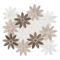thumbnail image 1 of Fresh Vloom Brown Floral Pattern Polished Glass Mosaic Wall and Floor Tile, 1 of 8