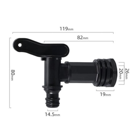 Fresh Waste Water Tank Drain Tap Fit For Motorhome Caravan Boat Camper Van Drain Tap Car Replacement