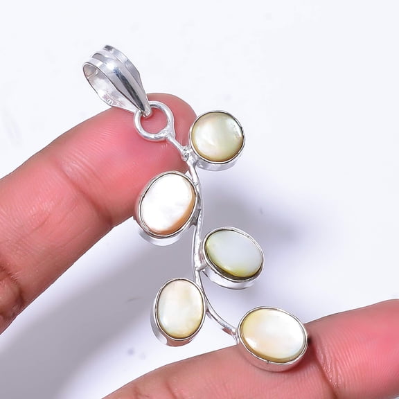 Fresh Water Pearl Designer Handmade 925 Sterling Silver Pendant 2.34" P16