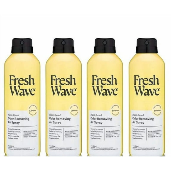 Fresh Wave Odor Removing Air Spray, Lemon, 8 fl oz, 4-count