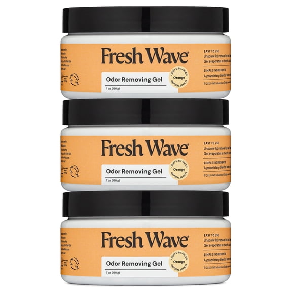 Fresh Wave Orange Scent Odor Removing Gel, 7 oz., 3-Pack