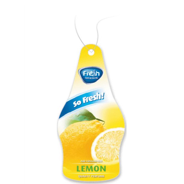 Fresh Way DF03 Dry So Fresh Car Air Freshener (Lemon) 3 Pack