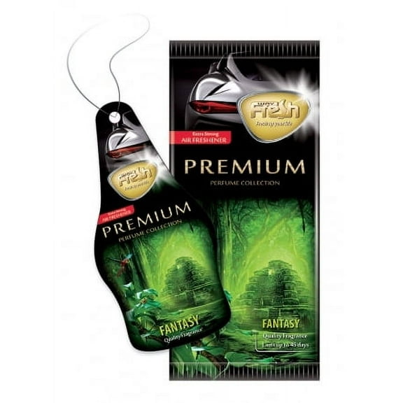Fresh Way PDF03 - Dry Premium Car Air Freshener (Fantasy) 3 Pack
