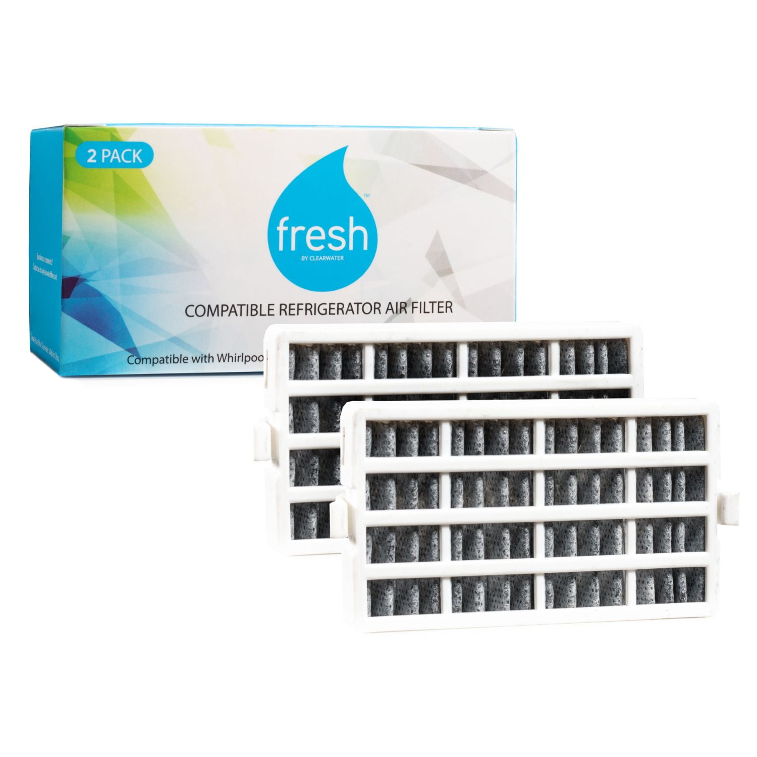 FreshFlow Activated Carbon Refrigerator Air Filter 2-Pack
