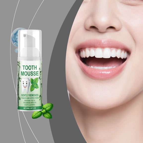 Fresh And Whitening Foam Toothpaste,Mint Flavor Toothpaste with Low ,Gently Remove Yellow Stains,Anti-Cavity Formula,Foaming Toothpaste and Mouthwash for Dental Care