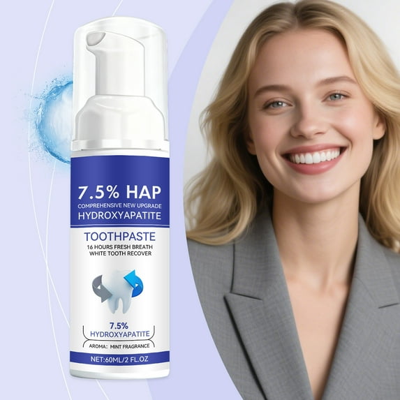 Fresh Whitening Toothpaste Mousse, Foaming Formula for Teeth Cleaning, Freshens Breath & Helps Remove Surface Stains