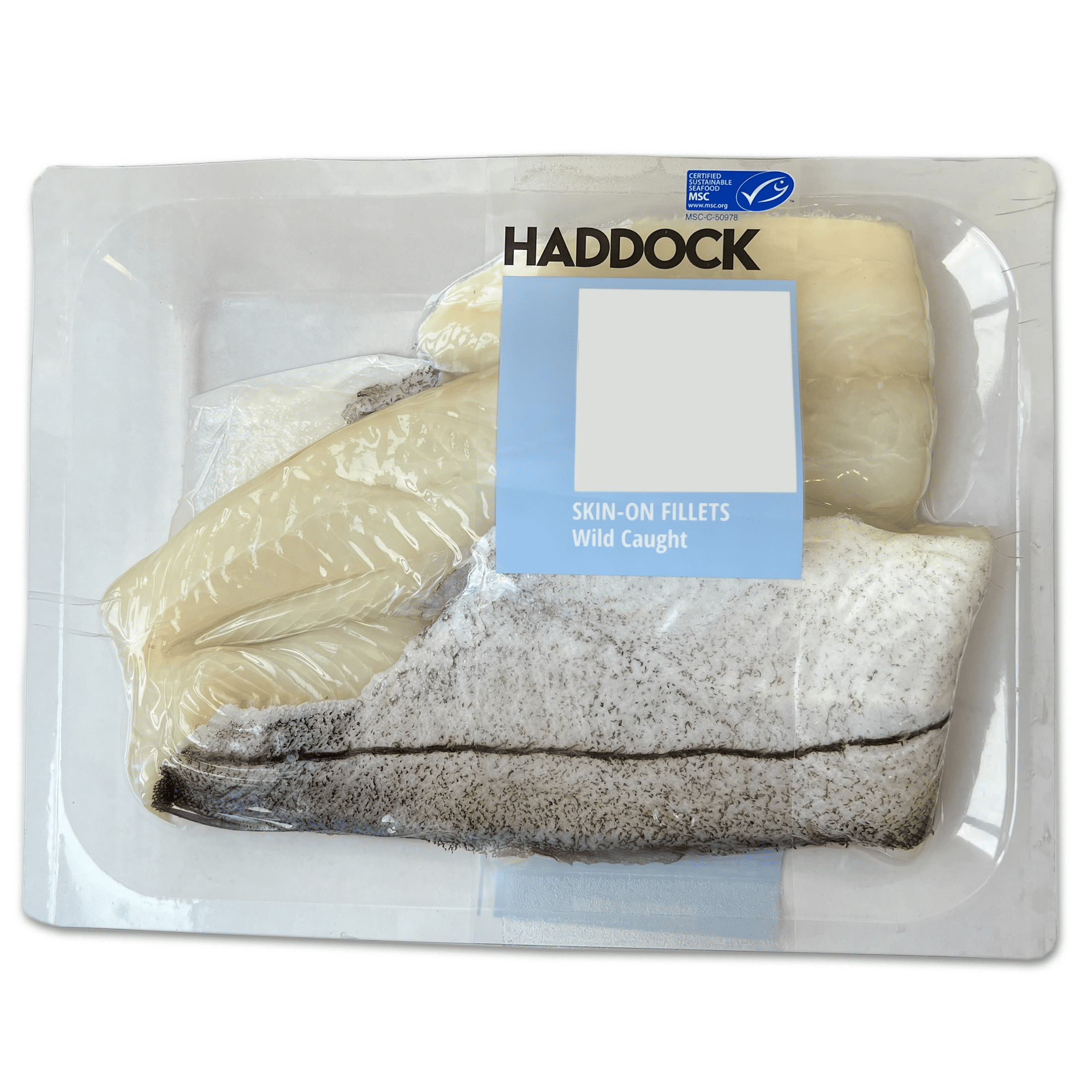 Fresh Wild Caught Haddock Fillets, 0.50 1.10 lbs. MSC Certified. 19g
