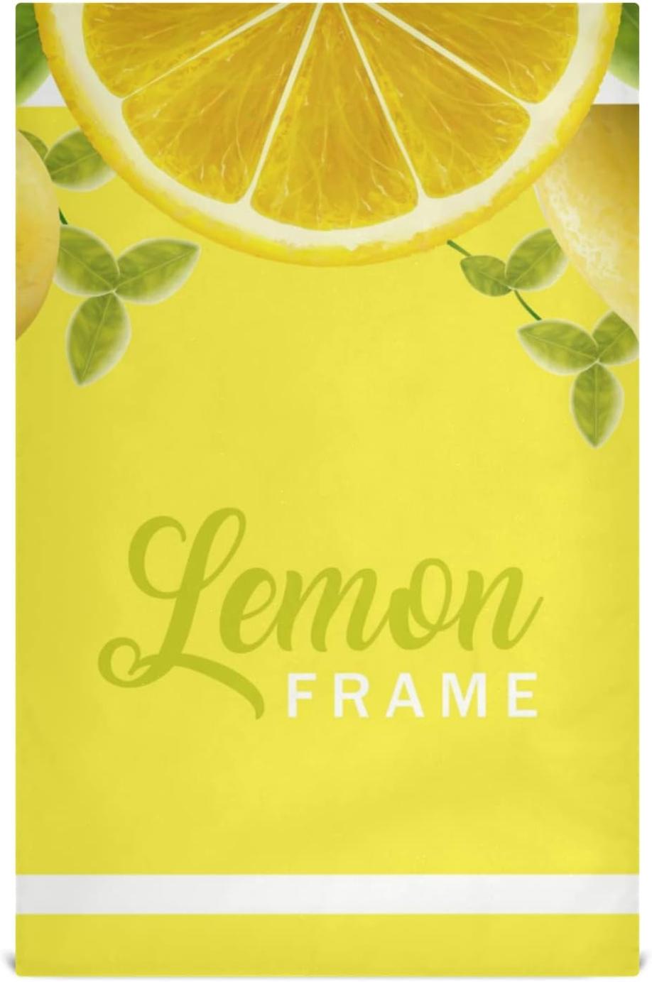 Fresh Yellow Nature Tea Towels Set Of 1 Lemon Frame Kitchen Dish Cloth fresh-yellow-nature-tea-towels-set-of-1-lemon-frame-kitchen-dish-cloth