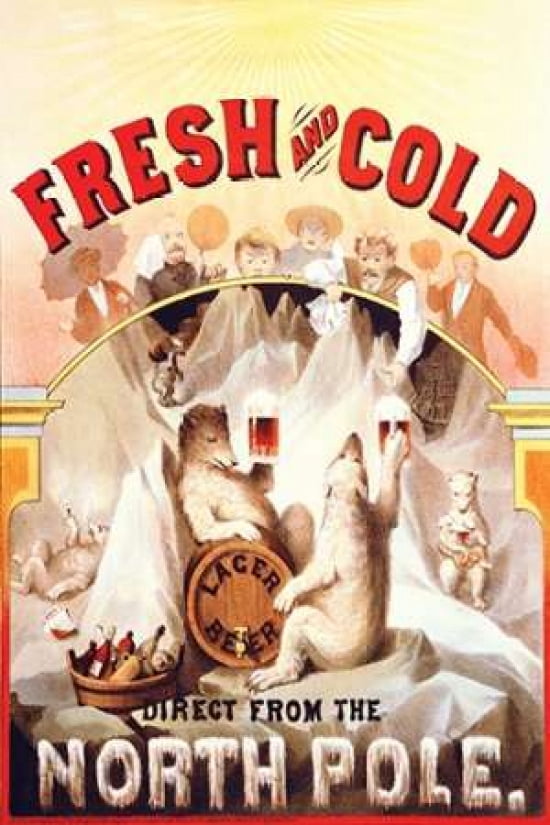 Fresh and Cold - Direct from the North Pole 1877 Canvas Art - F Klemm (12 x 18)
