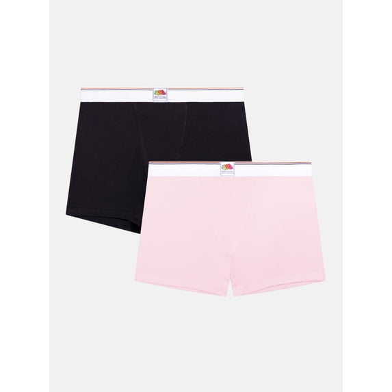 Fresh by Fruit of the Loom 2-Pack Cotton Boxer Short, Sizes XS to XXL