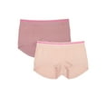 thumbnail image 1 of Fresh by Fruit of the Loom Juniors Hey Shorty Seamless Boyshort 2-Pack, Style FR123W, Sizes XS to 3XL, 1 of 10