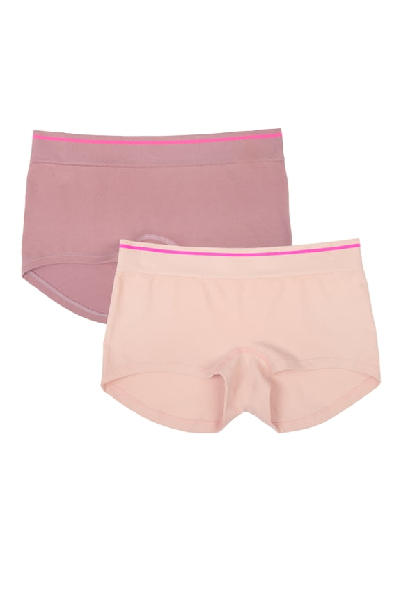 Fresh by Fruit of the Loom Juniors Hey Shorty Seamless Boyshort 2-Pack, Style FR123W, Sizes XS to 3XL