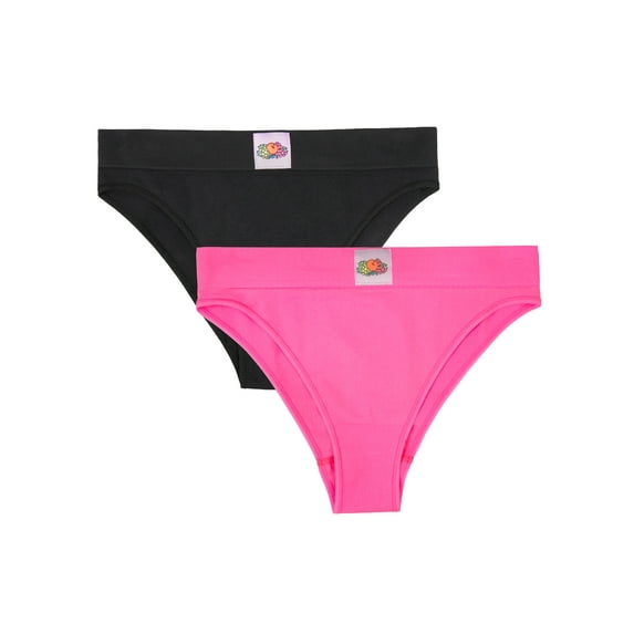 Fresh by Fruit of the Loom Riding High Seamless Bikini 2-Pack, Style FR132W, Sizes XS to 3XL