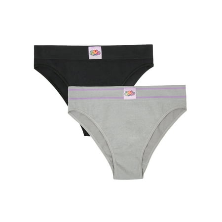 Fresh by Fruit of the Loom Juniors Riding High Seamless Bikini 2-Pack, Style FR132W, Sizes XS to 3XL