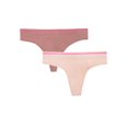 thumbnail image 1 of Fresh by Fruit of the Loom Juniors Sneak Chic Seamless Thong 2-Pack, Style FR131W, Sizes XS to 3XL, 1 of 10
