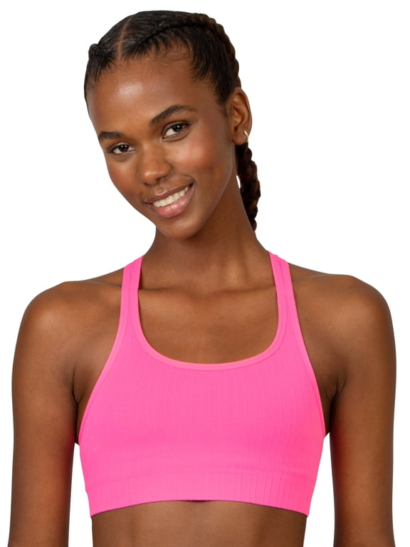 Fresh by Fruit of the Loom Juniors So Sporty Seamless Racerback Crop Top, Style FR137W, Sizes XS to 3XL
