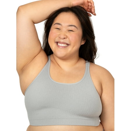 Fruit of the Loom Fresh by Fruit of the Loom Juniors So Sporty Seamless Racerback Crop Top, Style FR137W, Sizes XS to 3XL