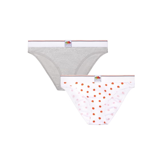 fresh collection by Fruit of the Loom Women's Cotton Bikini Underwear 2-pack