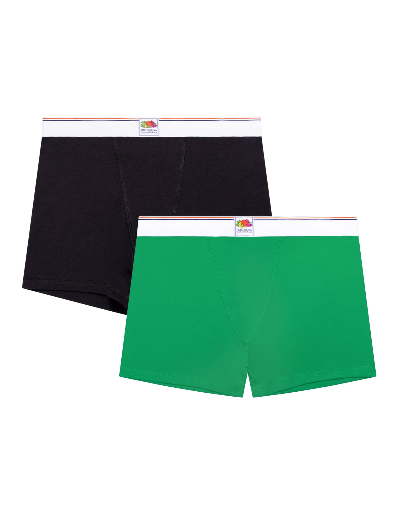 fresh collection by Fruit of the Loom Women's Cotton Boxer Brief 2-pack