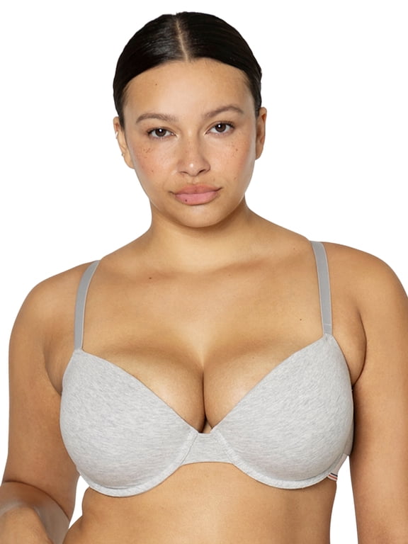 fresh collection by Fruit of the Loom Women's Cotton Demi Push-Up Bra