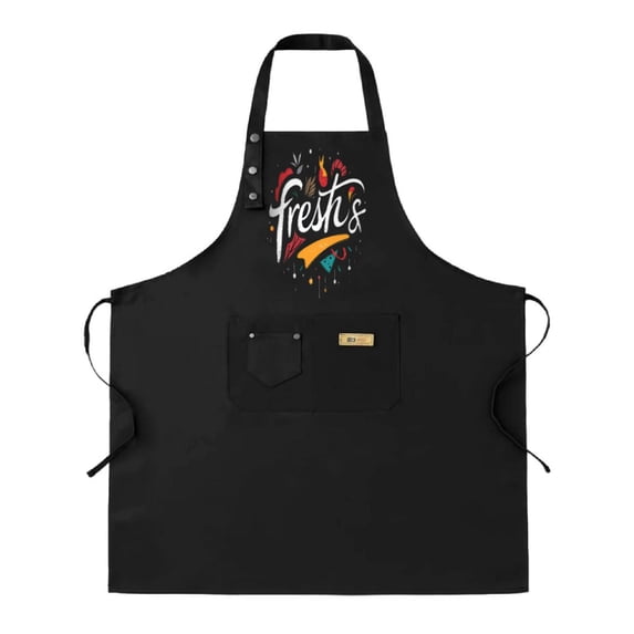 Fresh ' s Colorful Design Kitchen Apron 2 Pack - Adjustable Bib Apron with 2 Pockets for Cooking Chef Apron for Men & Women