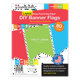 thumbnail image 1 of FreshCut Crafts Punch Out Paper Cutouts, Large Banner Flags, Bright Colors, 80 Pieces, 1 of 5