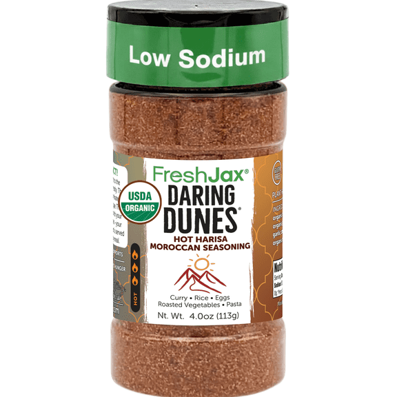 FreshJax Harissa Moroccan Seasoning, Daring Dunes 4 oz – Organic Smoky North African Spice