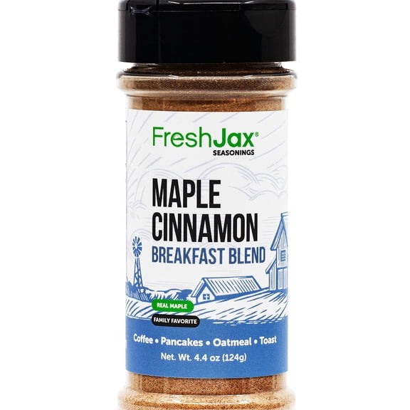Maple Cinnamon Seasoning Powder, FreshJax Sweet Spice Coffee Toppings 4.4oz