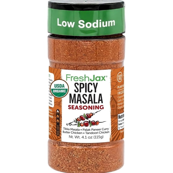 FreshJax Organic Chicken Masala Spice, 4.1 oz Spicy Indian Curry & Tikka Seasoning