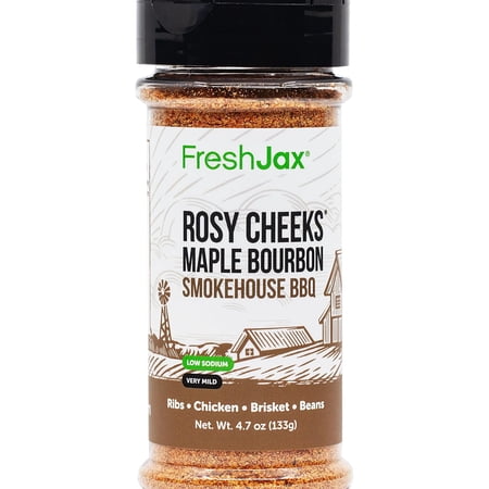 FreshJax Rosy Cheeks Maple Bourbon BBQ Rub, 4.7 oz